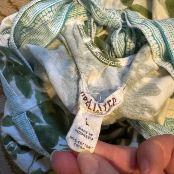 Vintage hollister floral baby doll ruffle tank top large y2k - Picture 3 of 6